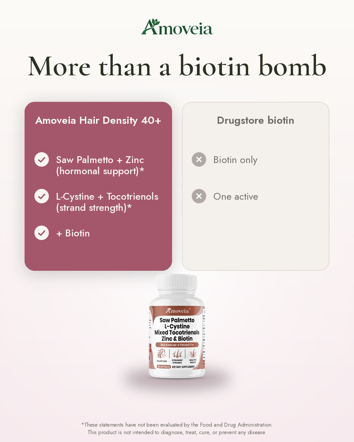 What the Research Says About Thinning Hair After 40 — and Why Biotin Alone Falls Short