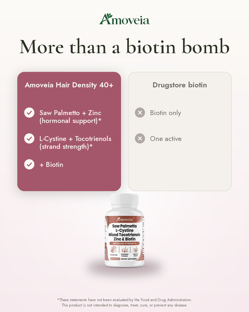 What the Research Says About Thinning Hair After 40 — and Why Biotin Alone Falls Short