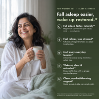 Sleep + Stress 40+ — Magnesium Bisglycinate, Ashwagandha & L-Theanine